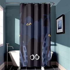 Ghost Halloween Eye Night Sinister Shower Curtain 36  X 72  (stall) 