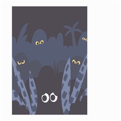 Ghost Halloween Eye Night Sinister Small Garden Flag (two Sides) by Mariart