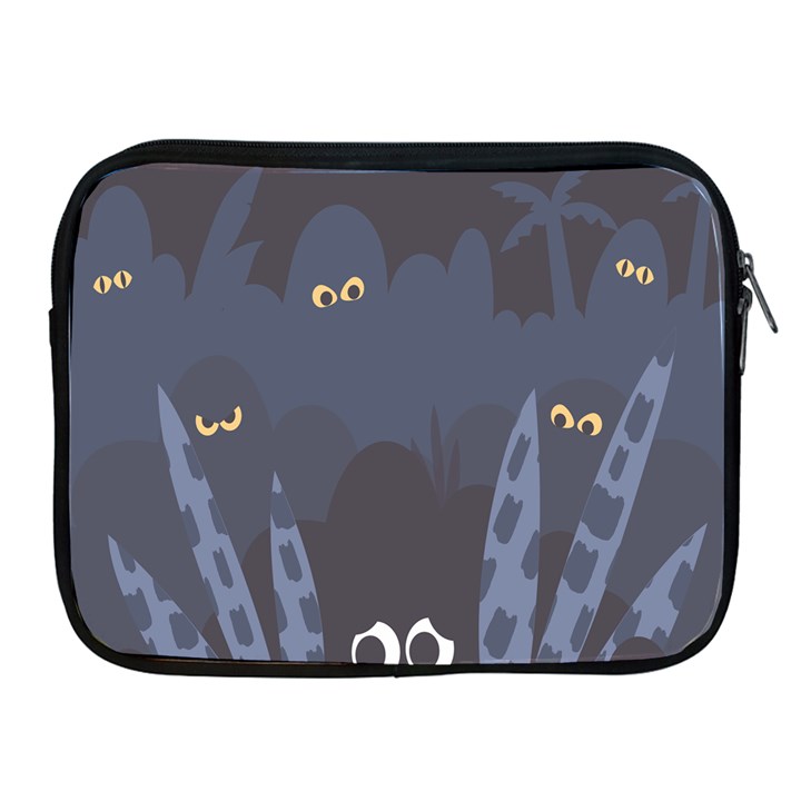 Ghost Halloween Eye Night Sinister Apple iPad 2/3/4 Zipper Cases