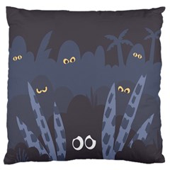 Ghost Halloween Eye Night Sinister Standard Flano Cushion Case (one Side) by Mariart