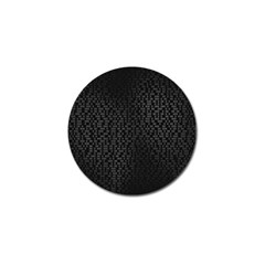 Gray Plaid Black Golf Ball Marker