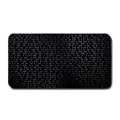 Gray Plaid Black Medium Bar Mats