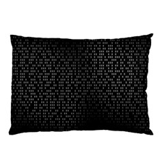 Gray Plaid Black Pillow Case