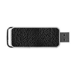 Gray Plaid Black Portable Usb Flash (two Sides)