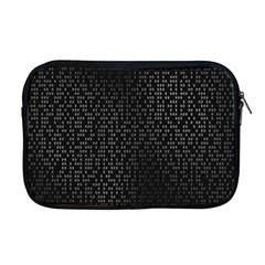 Gray Plaid Black Apple Macbook Pro 17  Zipper Case