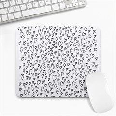 Heart Doddle Large Mousepads by Mariart