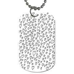 Heart Doddle Dog Tag (one Side) by Mariart