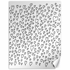 Heart Doddle Canvas 18  X 24   by Mariart