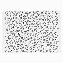 Heart Doddle Large Glasses Cloth by Mariart