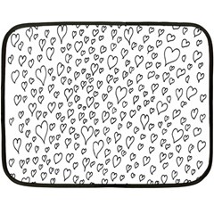 Heart Doddle Fleece Blanket (mini) by Mariart