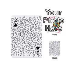 Heart Doddle Playing Cards 54 (mini)  by Mariart