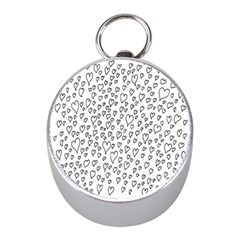 Heart Doddle Mini Silver Compasses by Mariart