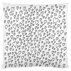 Heart Doddle Standard Flano Cushion Case (two Sides) by Mariart