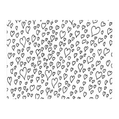 Heart Doddle Double Sided Flano Blanket (mini)  by Mariart