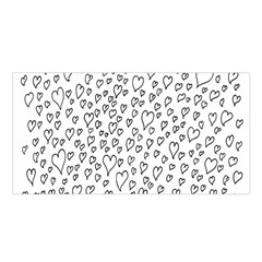 Heart Doddle Satin Shawl by Mariart