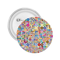 Circle Rainbow Polka Dots 2 25  Buttons by Mariart