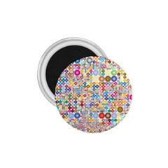 Circle Rainbow Polka Dots 1 75  Magnets