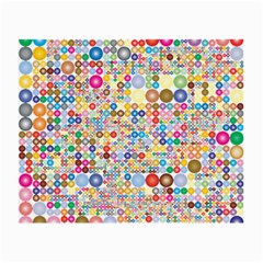 Circle Rainbow Polka Dots Small Glasses Cloth by Mariart