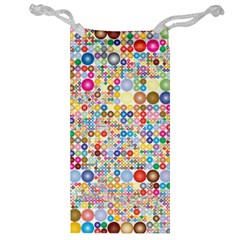 Circle Rainbow Polka Dots Jewelry Bag