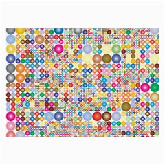 Circle Rainbow Polka Dots Large Glasses Cloth (2-side)