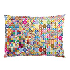 Circle Rainbow Polka Dots Pillow Case by Mariart