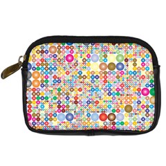 Circle Rainbow Polka Dots Digital Camera Cases by Mariart