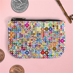 Circle Rainbow Polka Dots Mini Coin Purses