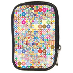 Circle Rainbow Polka Dots Compact Camera Cases by Mariart