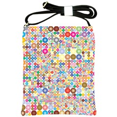 Circle Rainbow Polka Dots Shoulder Sling Bags