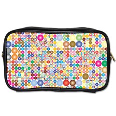 Circle Rainbow Polka Dots Toiletries Bags