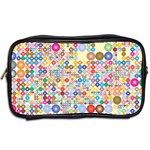 Circle Rainbow Polka Dots Toiletries Bags 2-Side Back