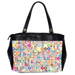 Circle Rainbow Polka Dots Office Handbags (2 Sides)  Back