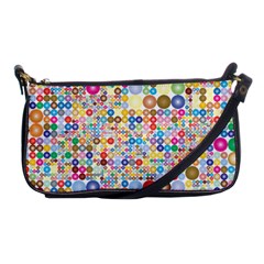 Circle Rainbow Polka Dots Shoulder Clutch Bags by Mariart