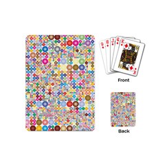 Circle Rainbow Polka Dots Playing Cards (mini)  by Mariart