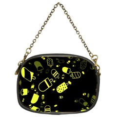 Ice Cream Cool Yellow Chain Purses (one Side)  by Mariart