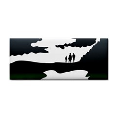 Landscape Silhouette Clipart Kid Abstract Family Natural Green White Cosmetic Storage Cases by Mariart