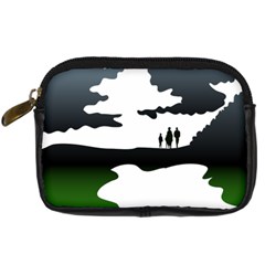 Landscape Silhouette Clipart Kid Abstract Family Natural Green White Digital Camera Cases by Mariart