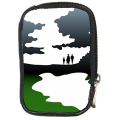 Landscape Silhouette Clipart Kid Abstract Family Natural Green White Compact Camera Cases by Mariart