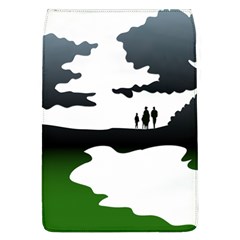 Landscape Silhouette Clipart Kid Abstract Family Natural Green White Flap Covers (l)  by Mariart