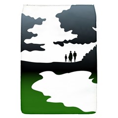 Landscape Silhouette Clipart Kid Abstract Family Natural Green White Flap Covers (s)  by Mariart