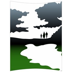 Landscape Silhouette Clipart Kid Abstract Family Natural Green White Back Support Cushion by Mariart