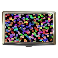 Colorful paint strokes on a black background                                Cigarette Money Case