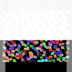 Colorful Paint Strokes On A Black Background                                Jigsaw Puzzle (rectangular) by LalyLauraFLM