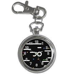 Line Circle Triangle Polka Sign Key Chain Watches