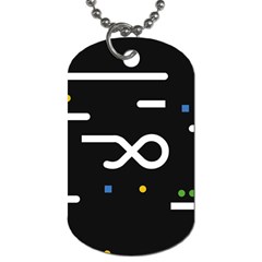 Line Circle Triangle Polka Sign Dog Tag (two Sides)