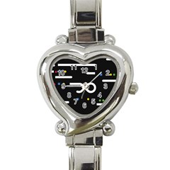 Line Circle Triangle Polka Sign Heart Italian Charm Watch