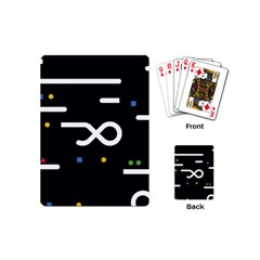 Line Circle Triangle Polka Sign Playing Cards (mini) 