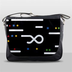 Line Circle Triangle Polka Sign Messenger Bags