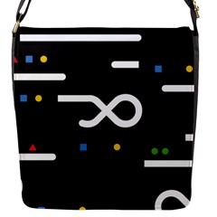 Line Circle Triangle Polka Sign Flap Messenger Bag (s) by Mariart