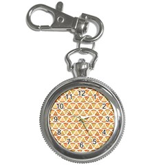 Food Pizza Bread Pasta Triangle Key Chain Watches by Mariart